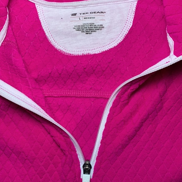 Tek Gear 1/4 Zip Fleece Pink - Picture 2 of 4